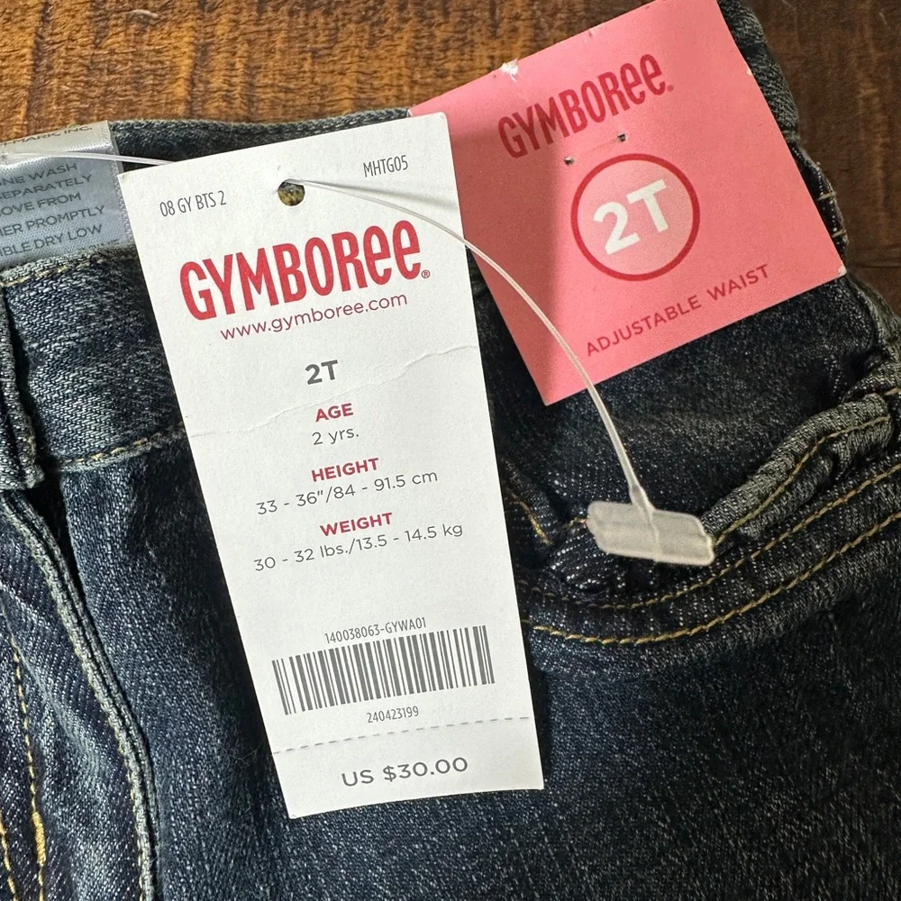 NWT Gymboree 2T Gray Kitty‎ Cat Purr-fact Denim Jeans